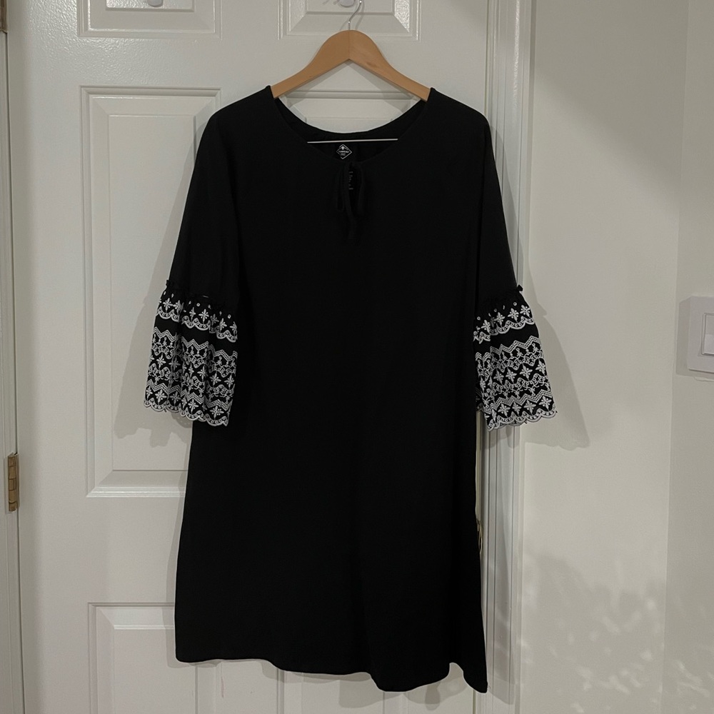 St. John’s Bay Black Dress with White Lace